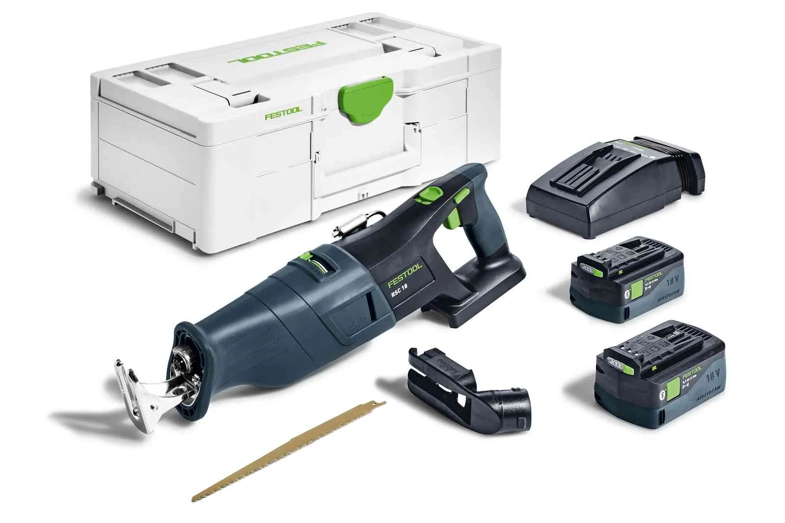 Festool RSC 18 with battery packs and Systainer