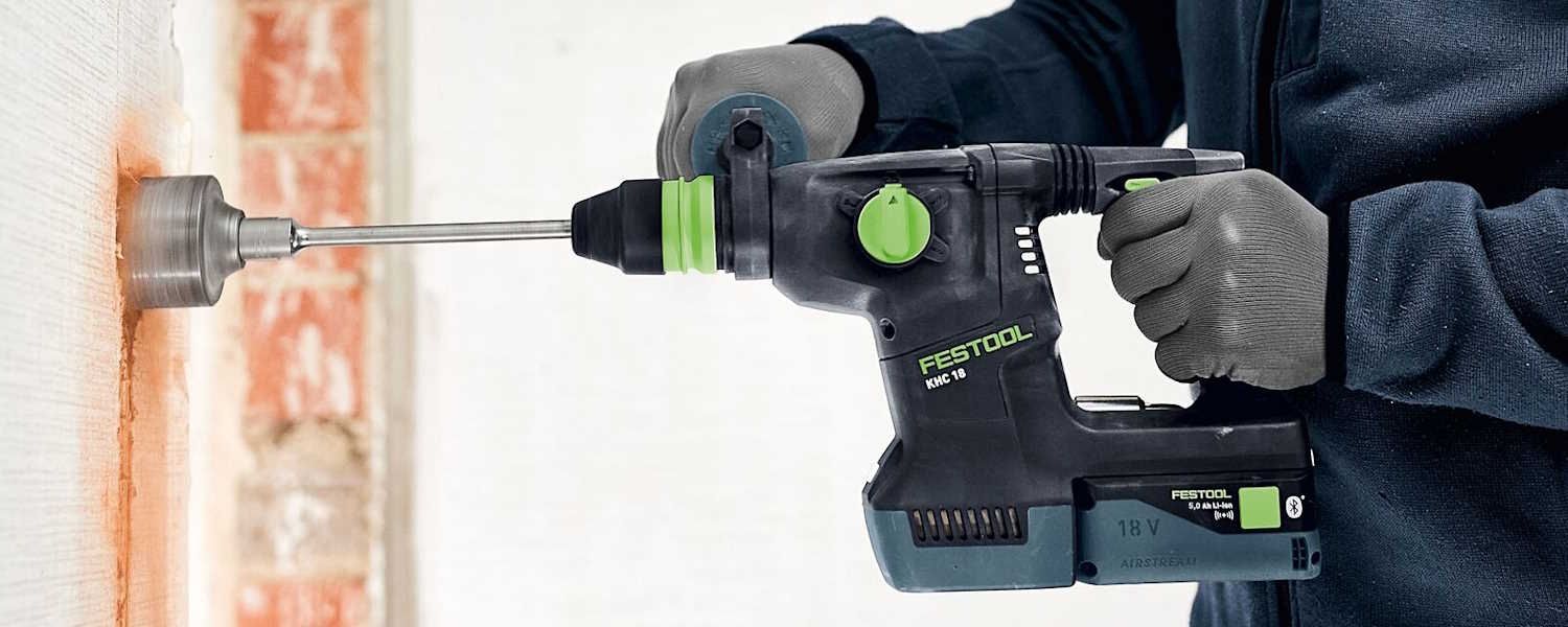 Powerful and versatile: the new Festool KHC 18 cordless combi hammer