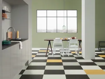 marmoleum tile floor