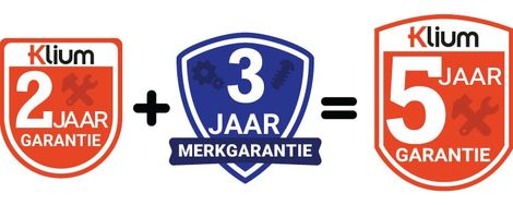 Vanaf 2 juli 2018: 5 jaar garantie op elektrisch gereedschap bij Klium!