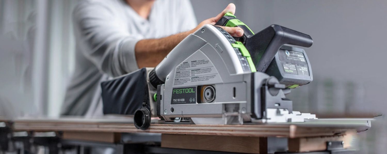 Festool’s most popular cordless plunge-cut saw now with kickback stop