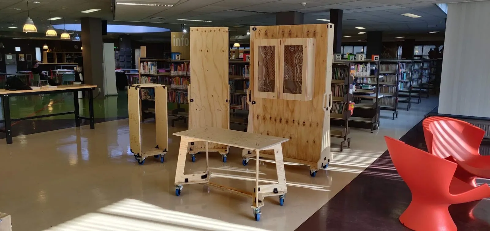 bibliotheekinterieur