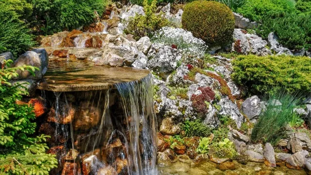 tuin waterval