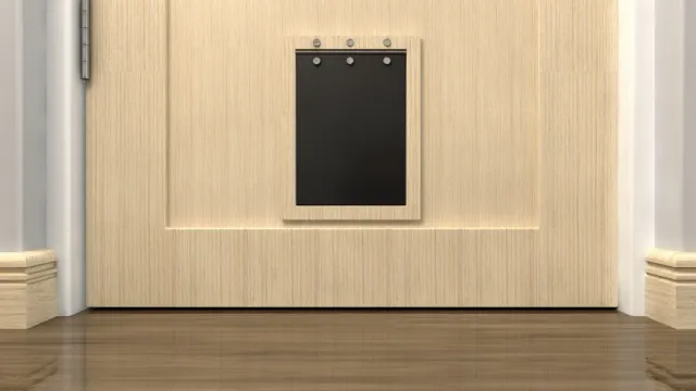 dog flap in door