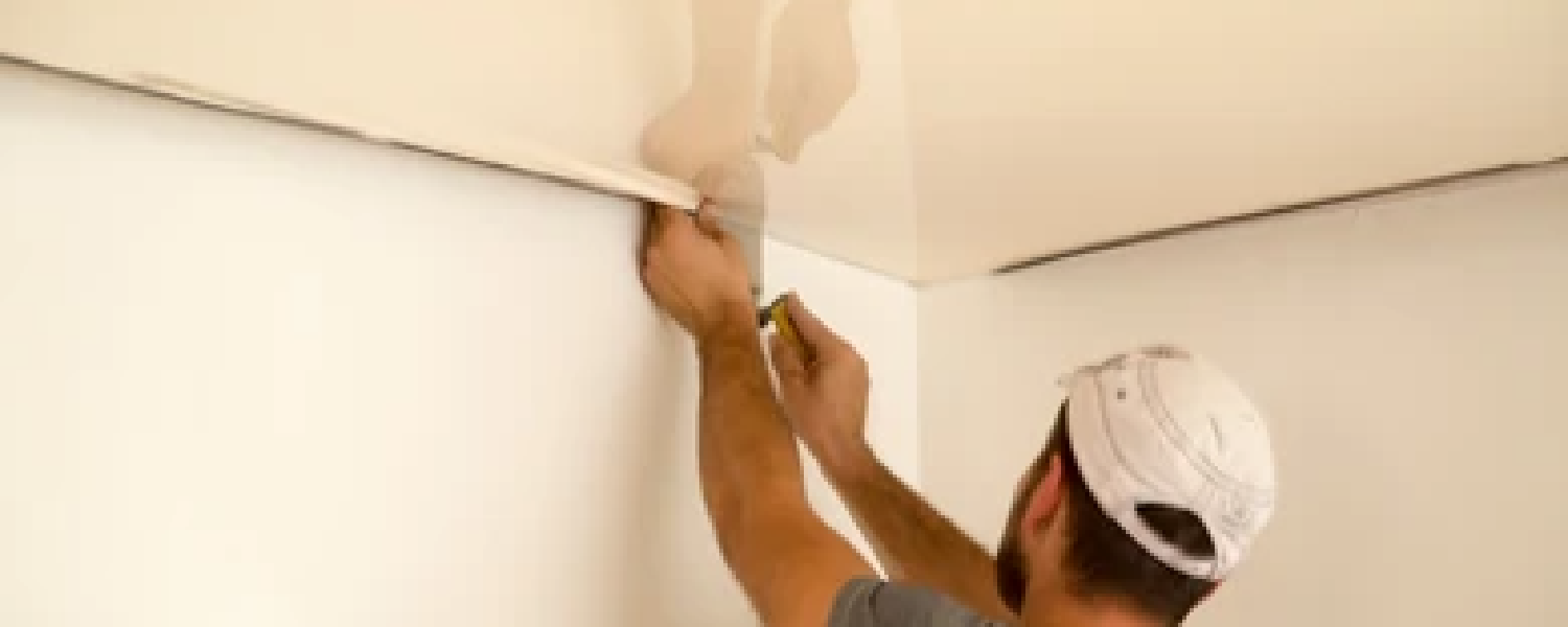 How to install a stretch ceiling