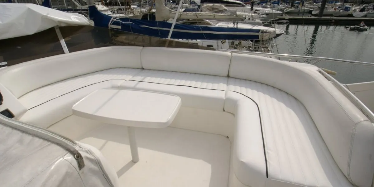 bench on a yacht