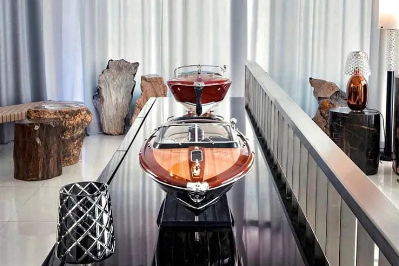 schaalmodellen van speedboat