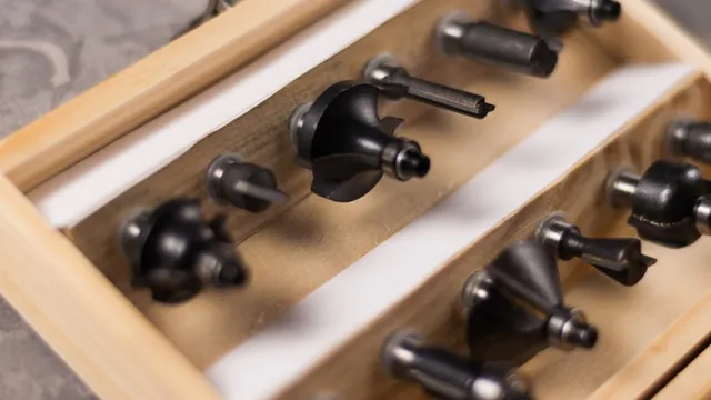 router bits in holder
