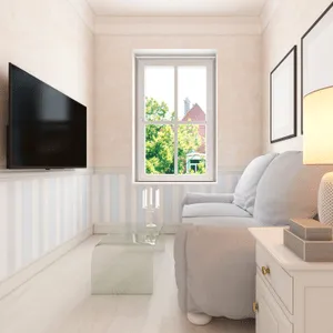 witte bank in witte kamer