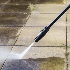 high pressure spray on terrace