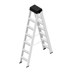 aluminium double stairs