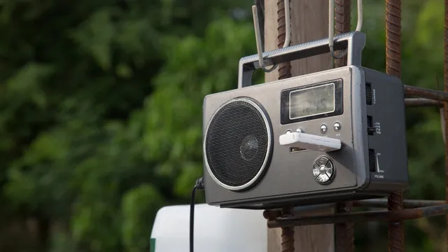 bouwradio op de werkplaats