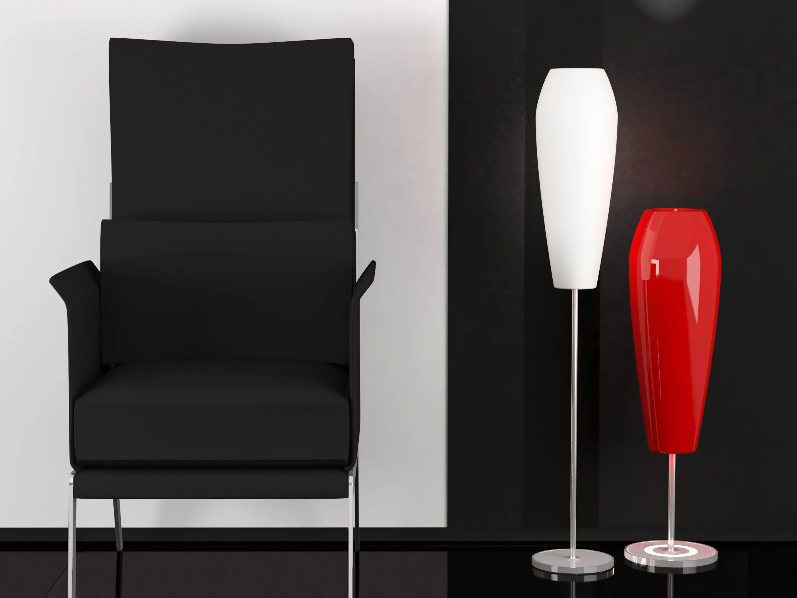 designersoel en designerlampen