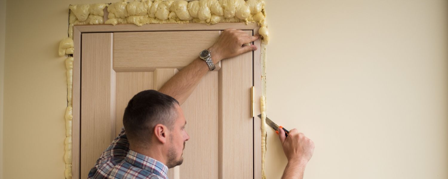 How to easily insulate a cold door