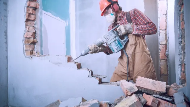 demolition of wall