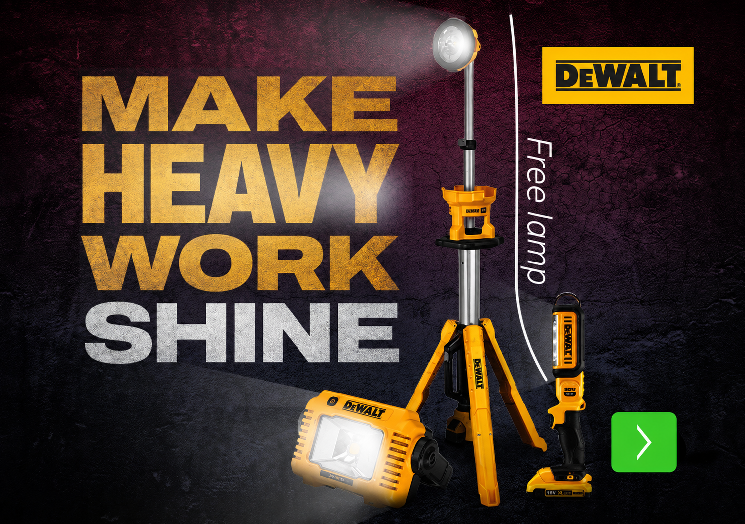 DeWALT Gratis Verlichting